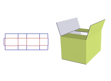 free RSC carton box template