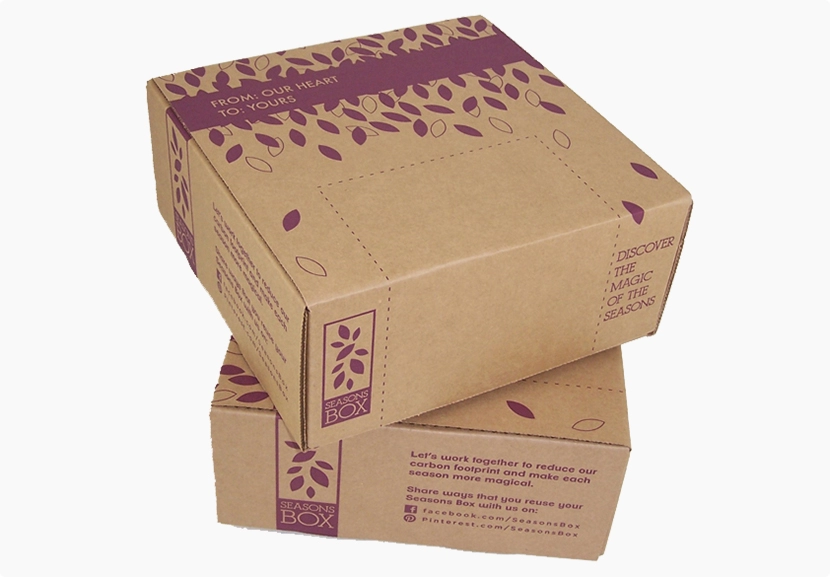 flexo printed corrugated box, carton, mailer, folder
