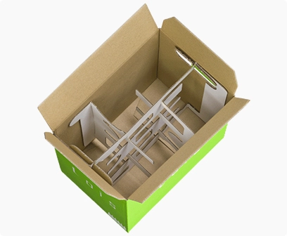 corrugated printed box with the cardboard insert, retail packaging box, retail folding cartons