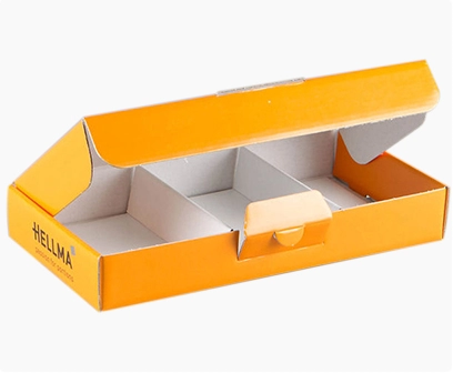 paper printed box with partitions for retail products, retail packaging box, retail folding cartons