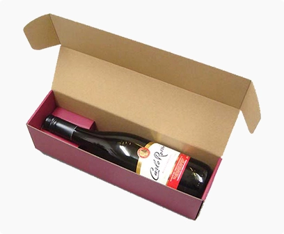 one pack corrugated wine box, corrugated wine carton, box