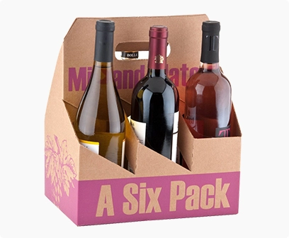 six pack wine, beer bottle carrier