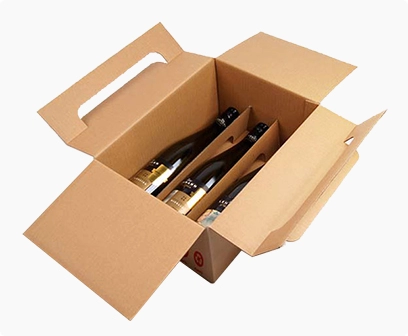 wine shipping carton box, corrugated printed box